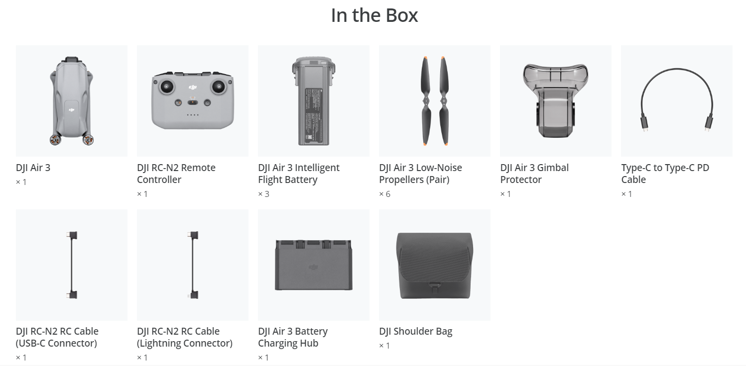 DJI Air 3 Fly More Combo with Normal Controller