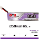 GNB-850MAH 1S1P 3.8V HV 60C PH2.0 LONG TYPE LIPO BATTERY