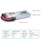 GNB-3300MAH 3S1P 11.1V 90C LIPO BATTERY