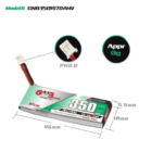 GNB-350MAH 1S1P 3.8V PH2.0 70C LIPO BATTERY