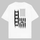 Drone Enthusiast's Flag Oversized fit Unisex Tee shirt