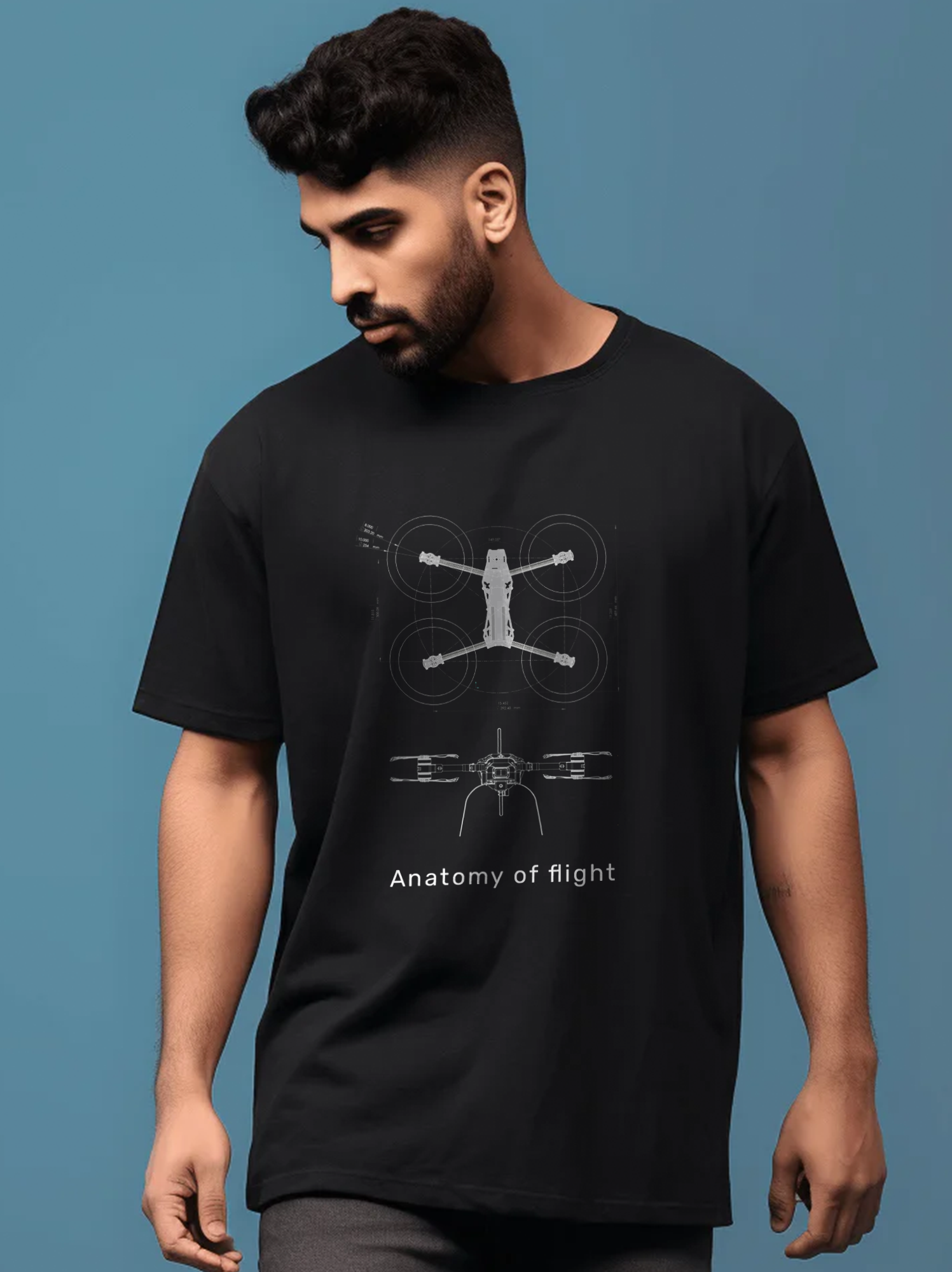 Drone Blueprint tee