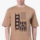 Drone Enthusiast's Flag Oversized fit Unisex Tee shirt