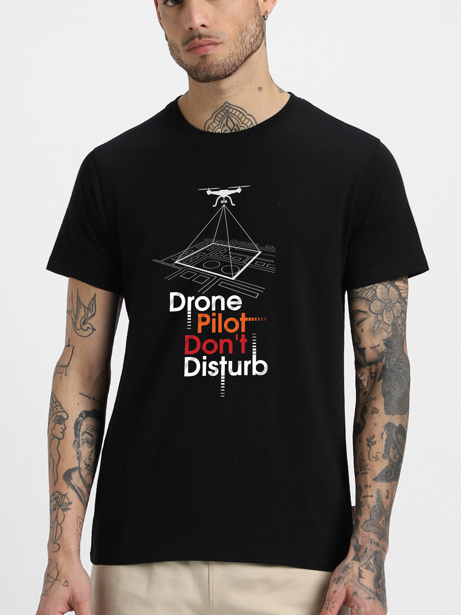 Drone Pilot Don't Disturb Cotton Tee-shirt