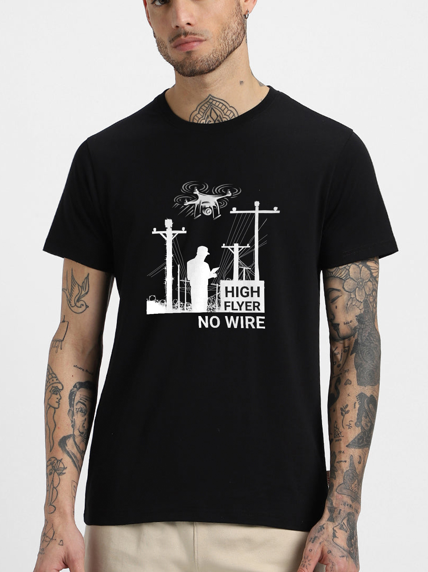 High Flyer No Wire Drone Cotton Tee