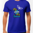 Fly, Crash, Fix, Repeat Cotton Tee-shirt