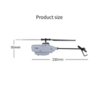 RC ERA C127 Sentry Flybarless RTF 4 Channel 2.4 GHz Scaled Spy Drone Helicopter with 1080P HD Camera